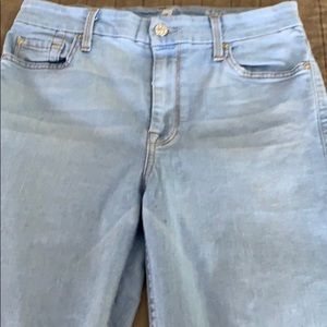7 for all man kind light wash jeans